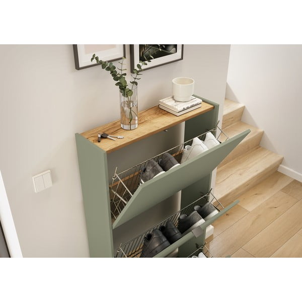 Set pentru hol în culoare naturală/taupe 101x200x22 cm Ameca – Germania-image-1