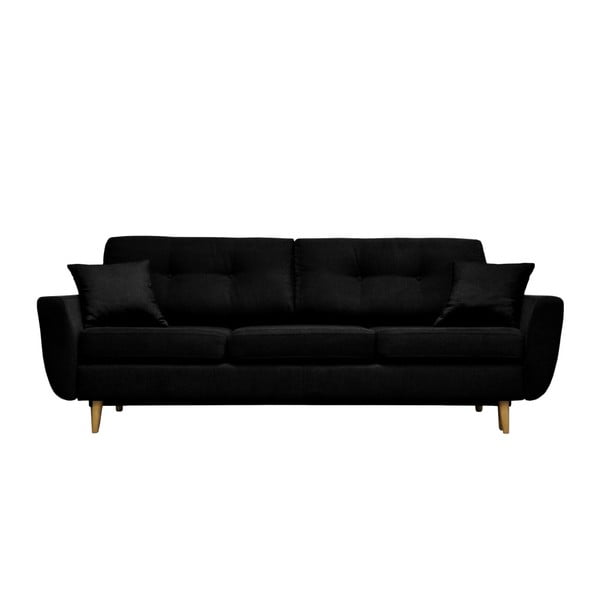 Canapea extensibilă Mazzini Sofas Rose, negru
