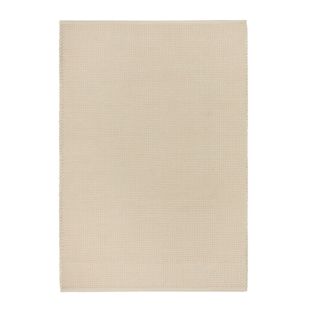 Covor bej țesut manual din lână 140x200 cm Talo – noo.ma