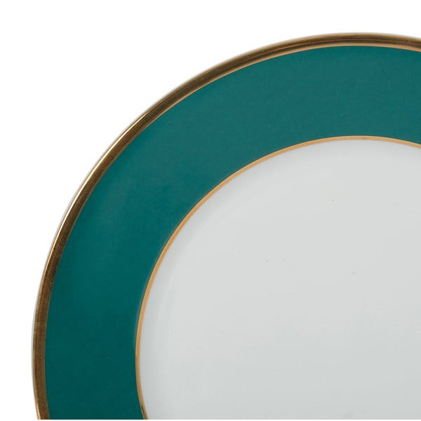 Farfurie albastru petrol pentru desert din porțelan ø 20,5 cm Ginger – Côté Table-image-4