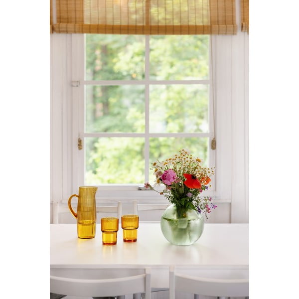 Vază din sticlă Hübsch Sole, înălțime 20 cm, verde-image-2