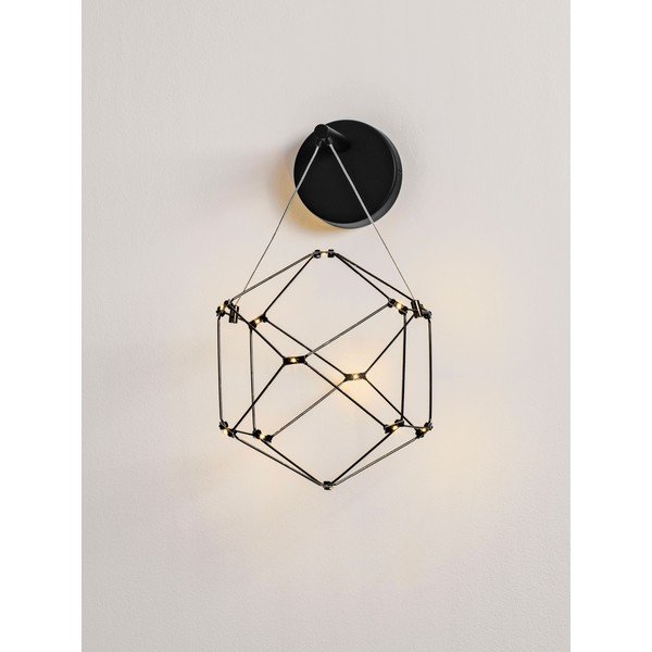 Aplică de perete neagră LED din aluminiu Nebula – Nova Luce-image-3