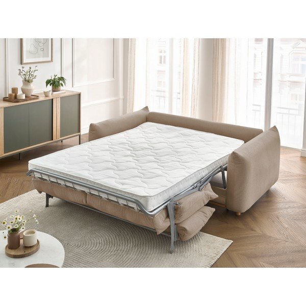 Canapea bej extensibilă 214 cm Ernest – Bobochic Paris-image-1