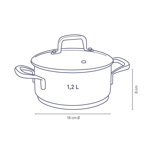 Oală din inox cu capac Kela Flavoria, ø 16 cm-image-2