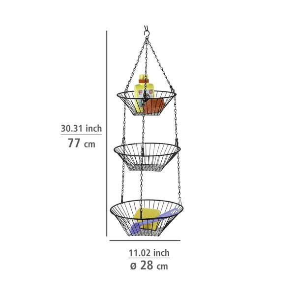 Coș de fructe suspendat din metal Trio – Wenko-image-2