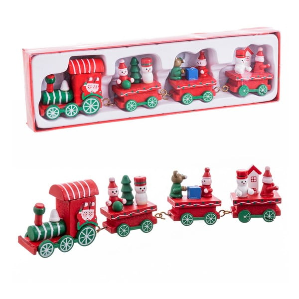 Figurină de Crăciun din lemn (înălțime 7,5 cm) Locomotive – Casa Selección-image-1