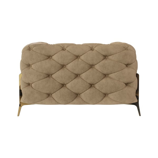 Fotoliu maro deschis cu tapițerie din catifea Chelsea Bis – Ropez-image-2