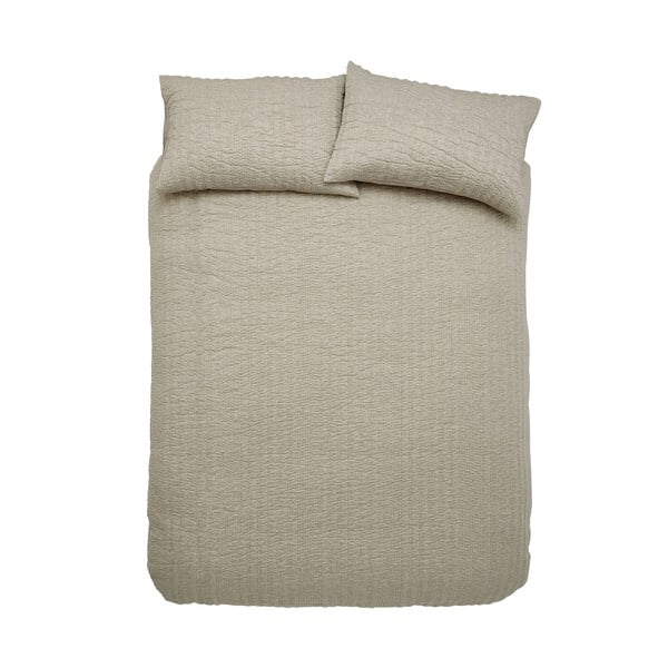 Lenjerie de pat bej pentru pat dublu, extinsă 230x220 cm Tamba Stripe – Pineapple Elephant