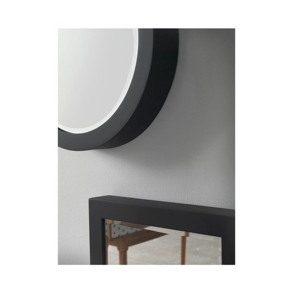 Oglindă de perete Geese Thick, ⌀ 50 cm, negru-image-1