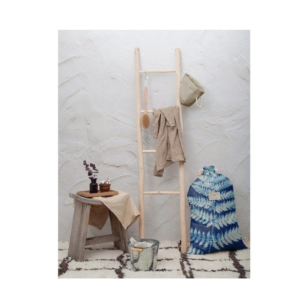 Săculeț textil pentru haine Really Nice Things Bag Blue Leaf, înălțime 75 cm-image-1