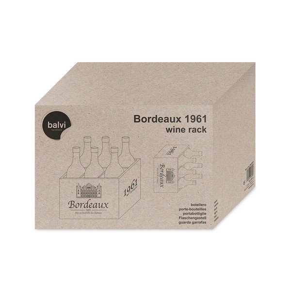 Suport din lemn pentru sticle de vin Balvi Bordeaux-image-2