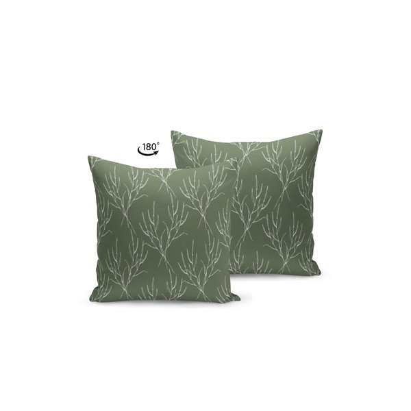 Pernă cu umplutură Kate Louise Dark Green Nature, 43 x 43 cm-image-1