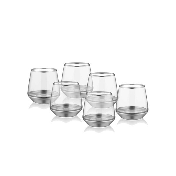Set 6 pahare Mia Glam Silver, 257 ml-image-1