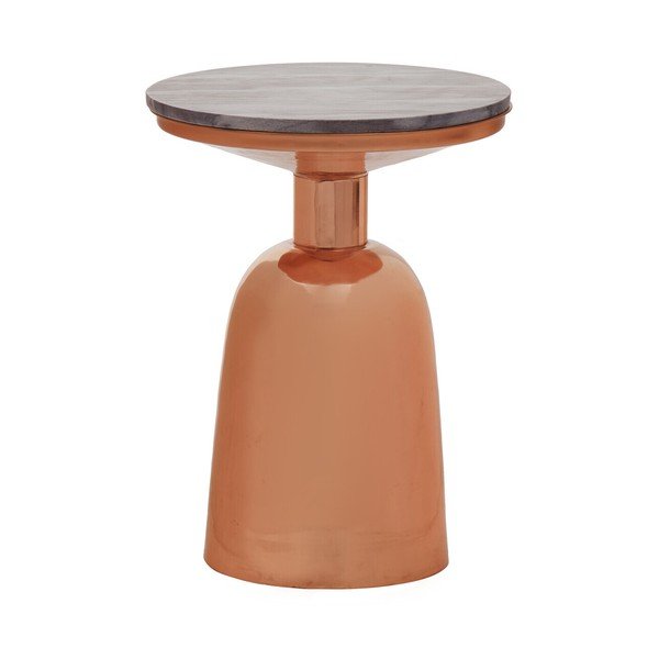 Măsuță auxiliară rotundă cu blat din marmură ø 48 cm Amira – Premier Housewares-image-4
