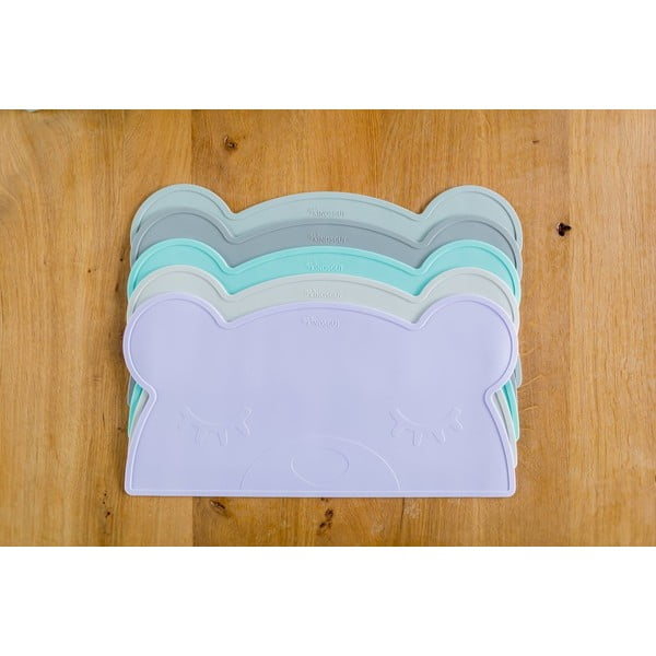 Suport din silicon pentru masă Kindsgut Bear, 48 x 25 cm, albastru deschis-image-4