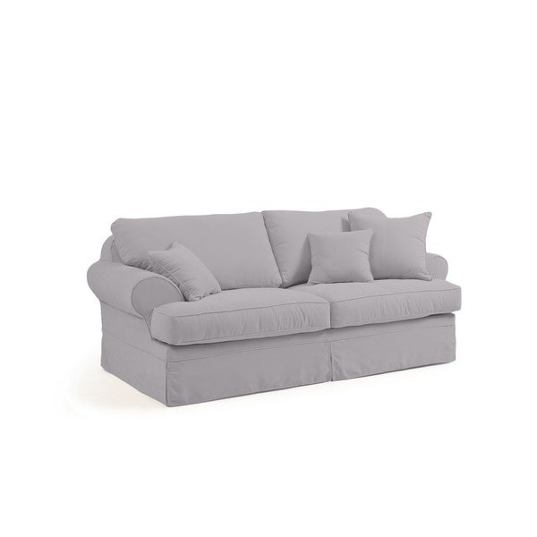 Canapea cu 2 locuri Max Winzer Hermine, gri deschis-image-1