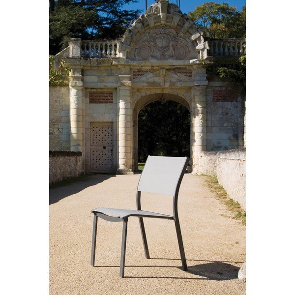 Scaune de grădină gri 4 buc. din metal Mistral – Ezeis-image-4