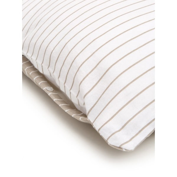 Lenjerie de pat din flanel Westwing Collection Talin, 155 x 220 cm, alb-bej-image-4