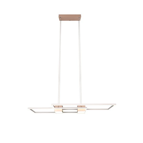 Lustră albă/în culoarea bronz LED cu control prin telecomandă/cu intensitate reglabilă Albany – Trio