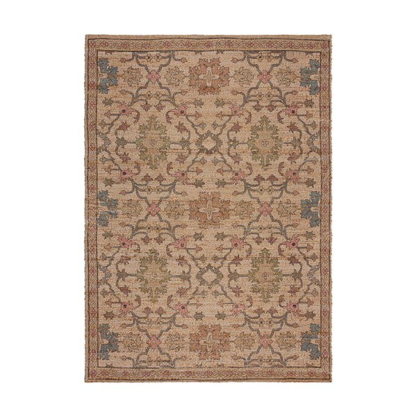 Covor în culoare naturală țesut manual din amestec de iută 200x290 cm Celine Jute Global – Flair Rugs
