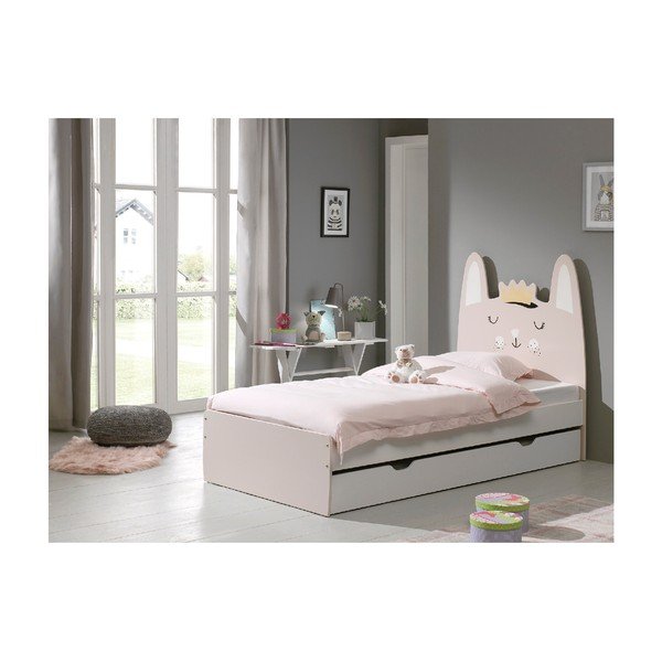 Pat pentru copii Vipack Rabbit, 90 x 200 cm-image-2