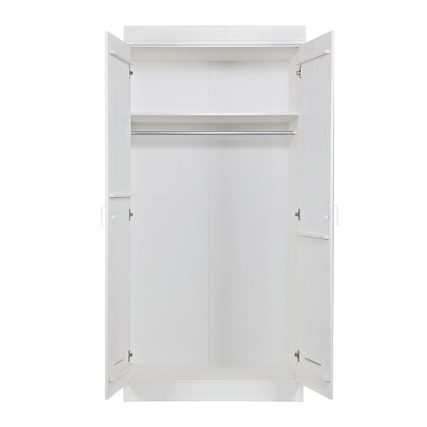 Șifonier cu 2 uși WOOOD Locker, alb-image-2