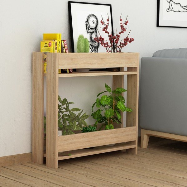 Măsuță în decor de lemn de stejar Massi Oak-image-1