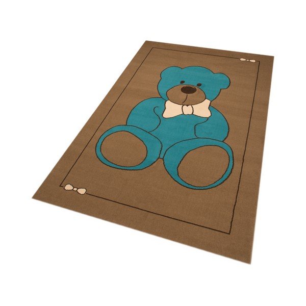 Covor Zala Living Bear, 140 x 200 cm, maro-albastru-image-1