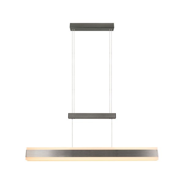 Lustră argintiu-mat LED cu abajur din metal Arcola – Trio