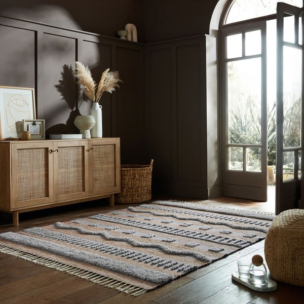 Covor gri deschis/în culoare naturală 160x230 cm Medina – Flair Rugs-image-1