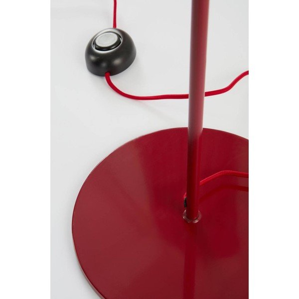 Lampadar roșu/alb cu intensitate reglabilă din material textil (înălțime 148 cm) Juliet – Jotex-image-3