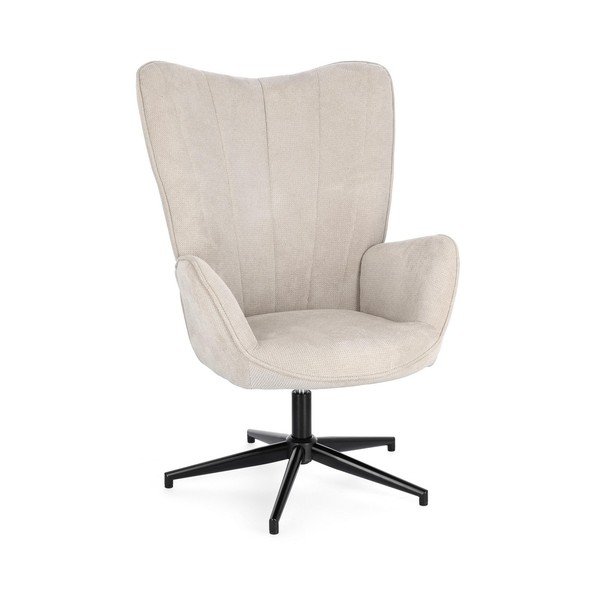 Fotoliu bej pivotant Inas – Bizzotto