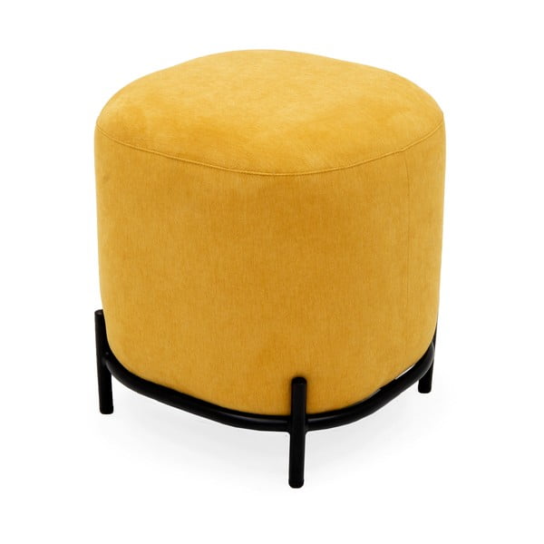 Puf Tenzo Harry, ø 42 cm, galben-image-2