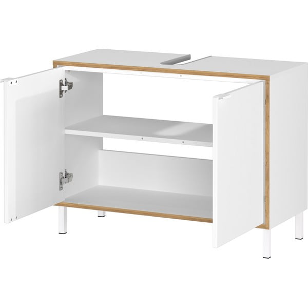 Dulap sub chiuvetă, alb, înalt 80x60 cm Topeka – Germania-image-3