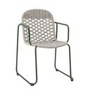 Scaun de grădină gri din metal Calana – Bloomingville