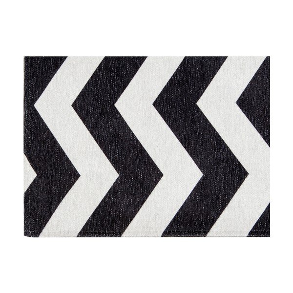 Covor de bucătărie foarte rezistent Webtapetti Optical Black White, 130 x 190 cm-image-4
