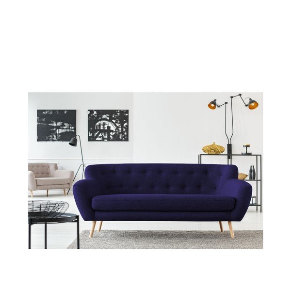 Canapea Cosmopolitan design London, 192 cm, albastru închis-image-4