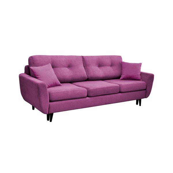 Canapea extensibilă cu 3 locuri Mazzini Sofas Jasmin, violet-image-3