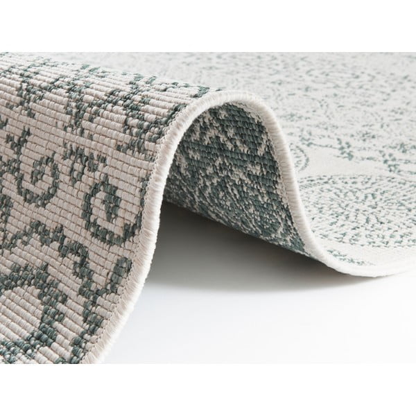 Covor exterior Ragami Circle, 200x290 cm, verde - alb-image-1