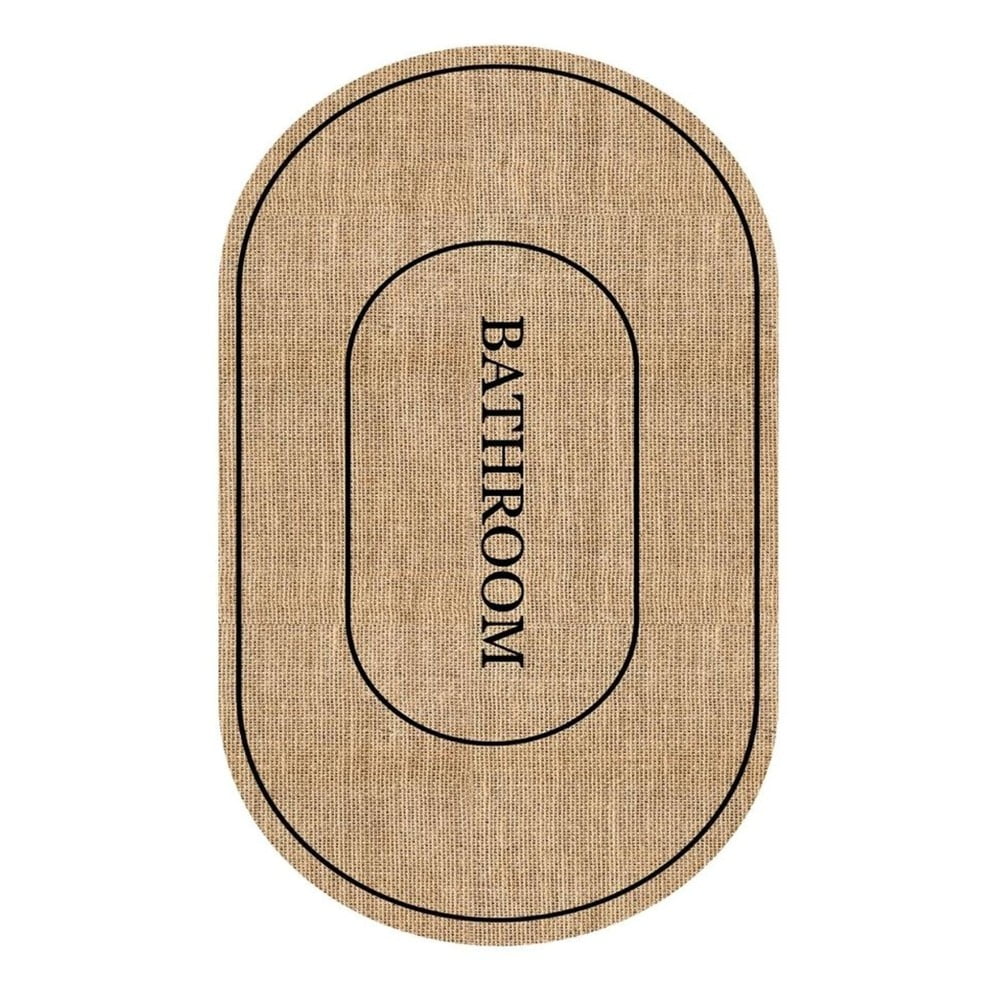Covoraș de baie maro 60x90 cm Jute Look – Mila Home
