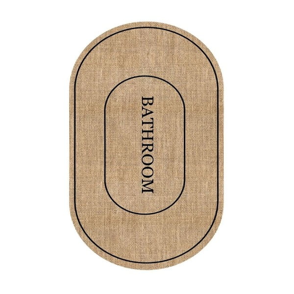 Covoraș de baie maro 60x90 cm Jute Look – Mila Home