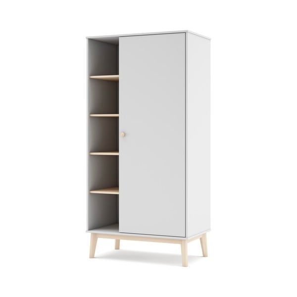 Șifonier pentru copii alb 90x181 cm Esteban – Marckeric-image-2