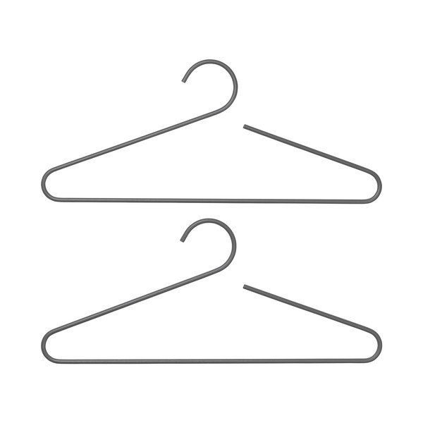 Set 2 umerașe din oțel Blomus Steel, gri-image-1