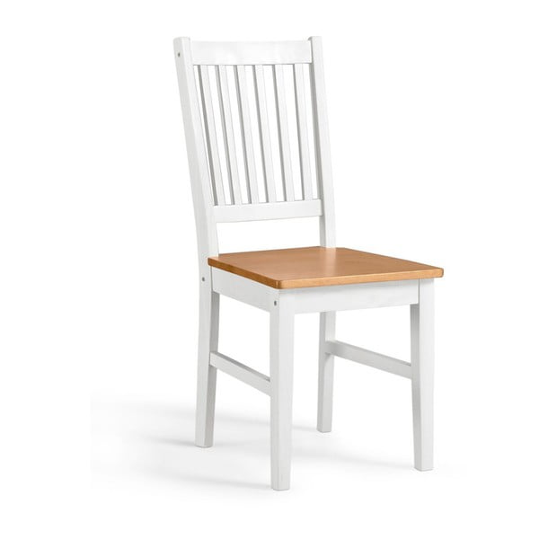 Set 2 scaune din lemn de pin Støraa Daisy, alb
