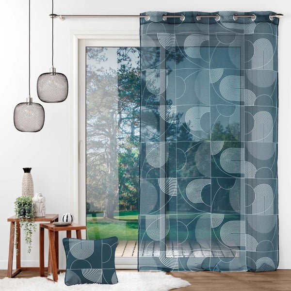 Perdea albastru-închis 140x280 cm Esquisse – douceur d'intérieur-image-2