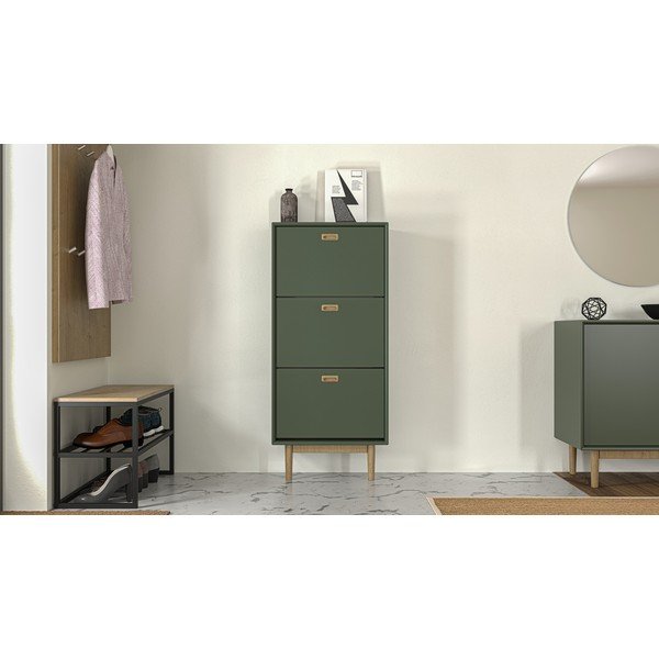 Pantofar verde cu deschidere înclinată Svea – Tenzo-image-4