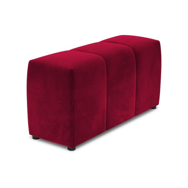 Cotieră pentru canapea modulară roșie cu tapițerie din catifea Rome Velvet - Cosmopolitan Design