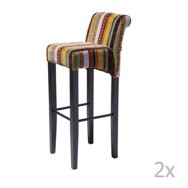Set 2 scaune de bar cu picioare din lemn de fag Kare Design British