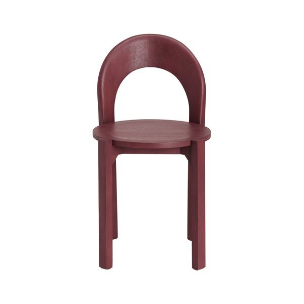 Scaune de dining burgundy 2 buc. din lemn de stejar Vectrina – Ellos Home-image-2
