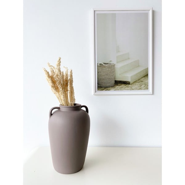 Vază din ceramică Rulina Pottle, gri - maro-image-1